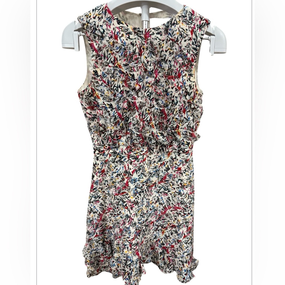 SALONI Multicolor Floral Mini Dress. Size 4